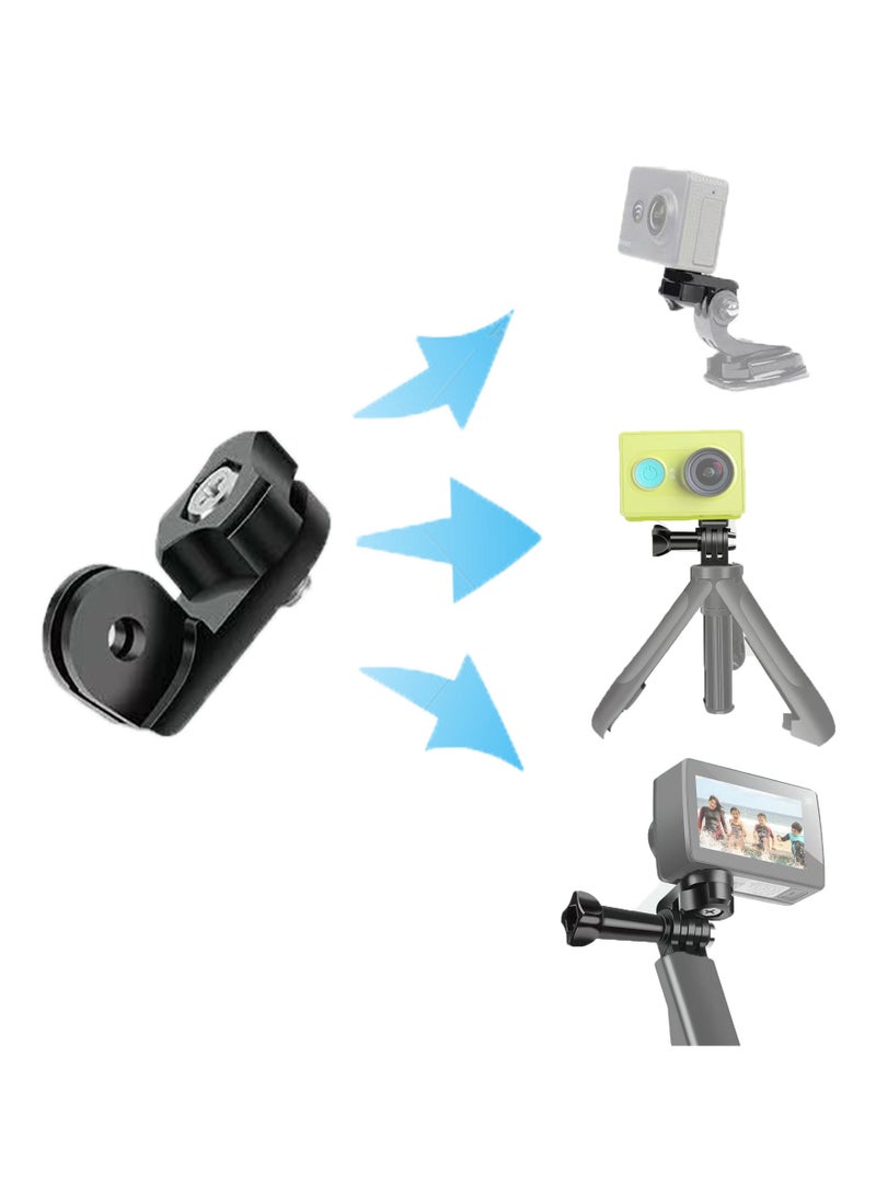 7-In-1 Sports Camera Accessories Kit, Universal Centered Vertical Shooting Horizontal Shooting Adapter For Sports Cameras, Horizontal And Vertical Mobile Phone Clips, AEE Camera Adapter, Extension Rod Sports Camera Accessories, Mobile Phone Leak-Proof, Adapted To Most Sports Cameras  - Image 3