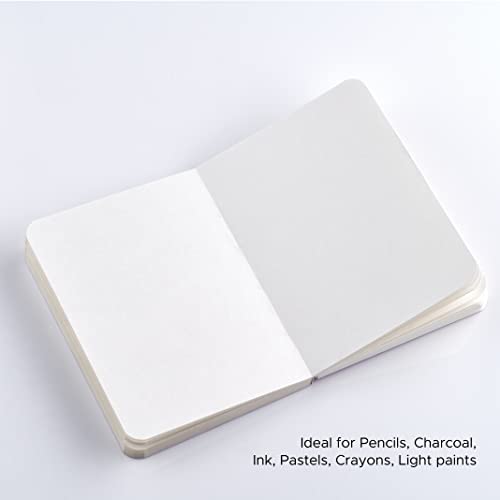 Factor Notes Sketchbook: A6 Pocket Sized, Textured Fine Grain Medium Surface 120 GSM (Night Bloom) - Image 3