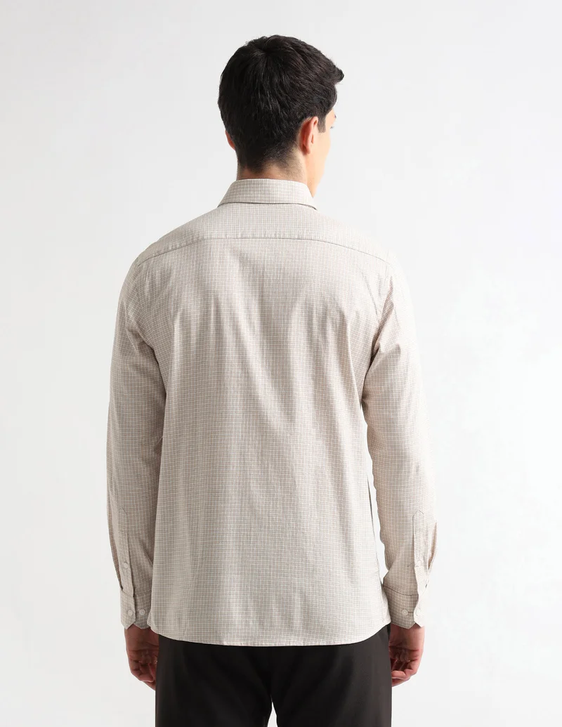 Arrow Beige Liberty Classic Regular Fit Originals Shirt for Men | Best Price UAE