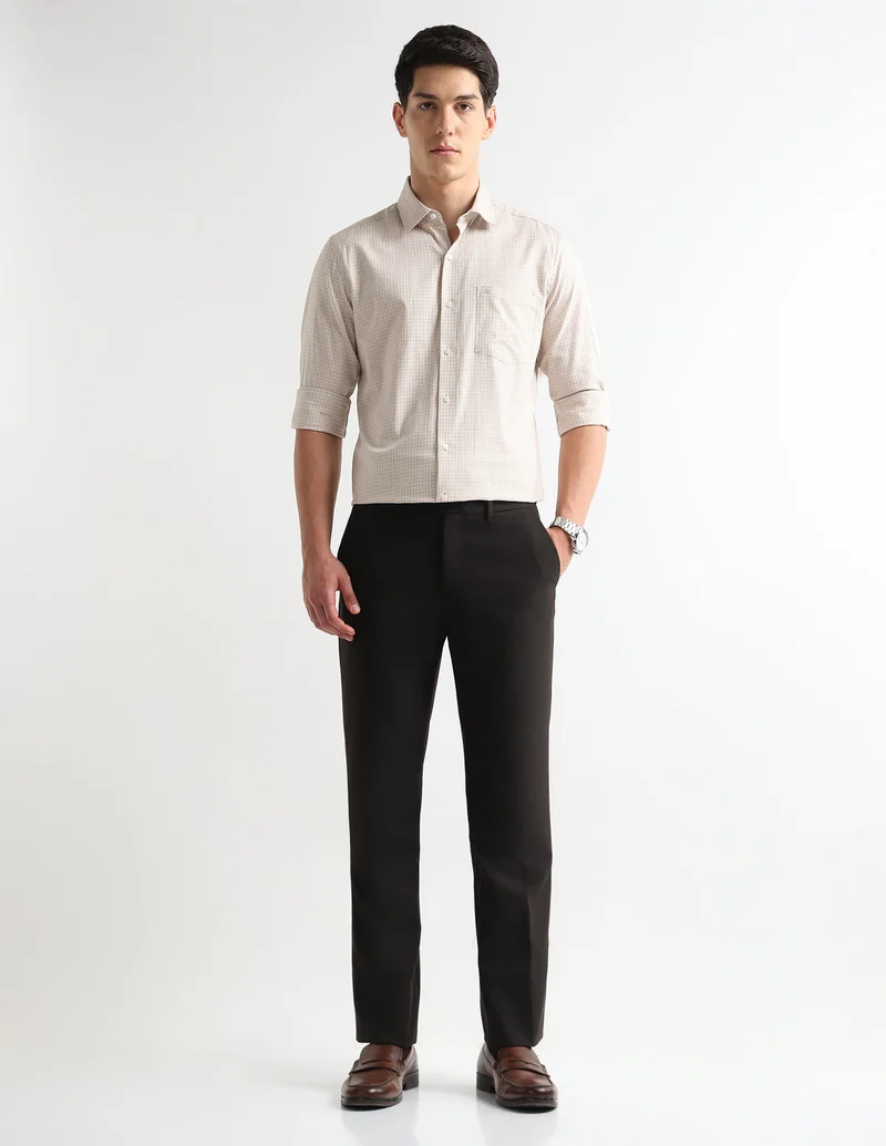 Arrow Beige Liberty Classic Regular Fit Originals Shirt for Men | Best Price UAE