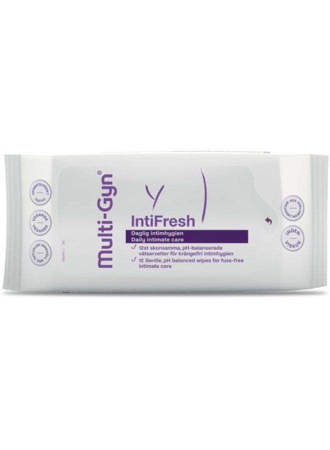 Multi-Gyn Intifresh Intimate Wipes 12units - Image 1