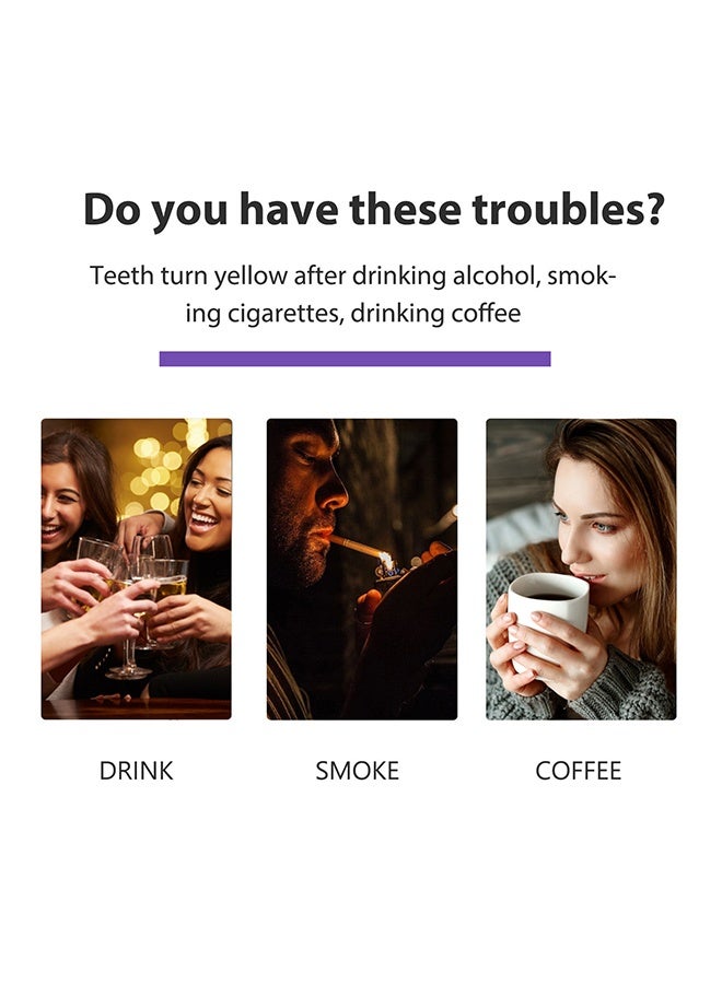 EELHOE Purple Corrector, Teeth Whitening Toothpaste, Tooth Stains Removal, Color Corrector For Yellow Teeth Cleaning, Teeth Whitening Cream For Fresh Breath And Oral Hygiene  50ml - Image 3