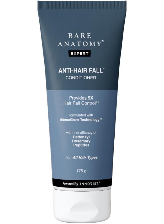 Anti-Hair Fall Conditioner with Redensyl, Rosemary & Peptides | Reduces Hair Thinning, Breakage & Frizz | Strengthens Hair, Adds Shine | For All Hair Types 175gm
