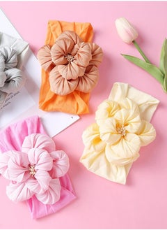 iMissiu Baby Girls Large Flower Headwrap - 6 Pieces  - Image 3