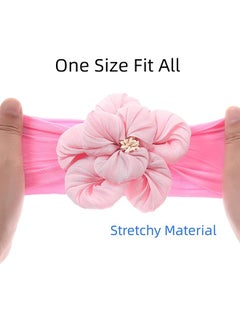 iMissiu Baby Girls Large Flower Headwrap - 6 Pieces  - Image 5