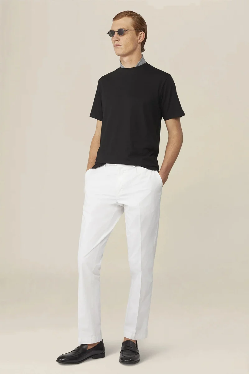 Men's regular fit 100% cotton jersey T-shirt - Black