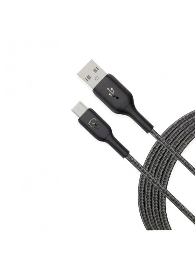 سبون كيبل شاحن USB A الى مايكرو أصلي و بجودة عالية من سبون 1.2 متر, متوافق مع اجهزة الاندرويد و ايضاً يدعم شحن يد سوني 4 - Image 2