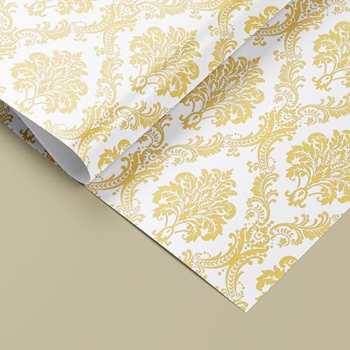 HOMEMATES Self-Adhesive Wallpaper Waterproof Old Furniture Vinyl Stickers Wooden Door Wardrobe Desktop PVC Wall Papers 45 X 304 CM (Royal Flower) - Image 5