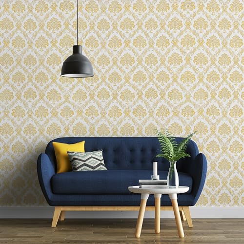 HOMEMATES Self-Adhesive Wallpaper Waterproof Old Furniture Vinyl Stickers Wooden Door Wardrobe Desktop PVC Wall Papers 45 X 304 CM (Royal Flower) - Image 3