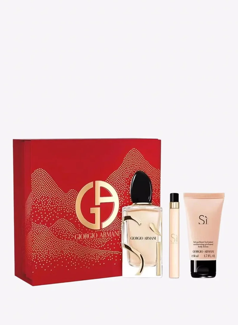 armani Sì Gift Set - EDP 100ml, EDP 10ml & Body Lotion 50ml