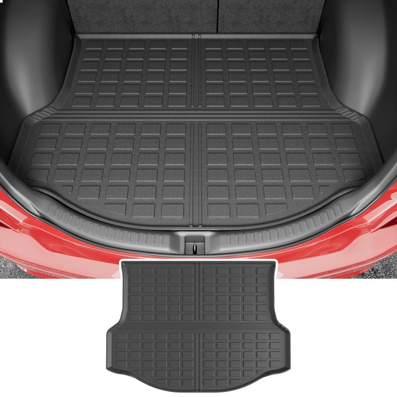 powoq Cargo Mat Compatible with 20132018 Toyota RAV4 Trunk Mat All Weather TPE Trunk Liner Cargo Liner Replacement for 2013 2014 2015 2016 2017 2018 Toyota RAV4 Accessories