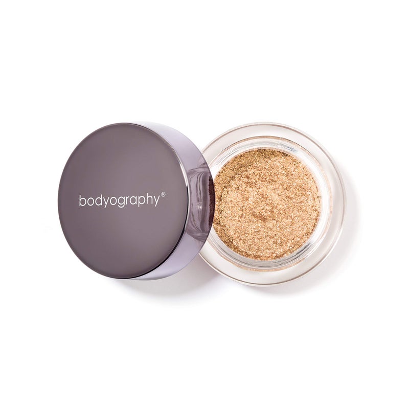 Bodyography Glitter Pigment Eye Shadow | Long Wear Shimmer Eyeshadow | Vegan, Talc & Paraben Free | Cream Powder Formula | Bubbly (Yellow Gold) 1.5 g - Image 1