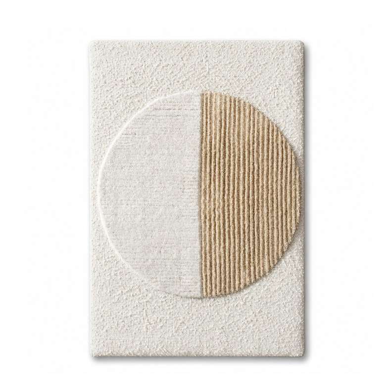 Pan Home Uptone Hand Tufted Wool Wall Art 80x120cm - Ivory - 191TRY9900117 - Image 4