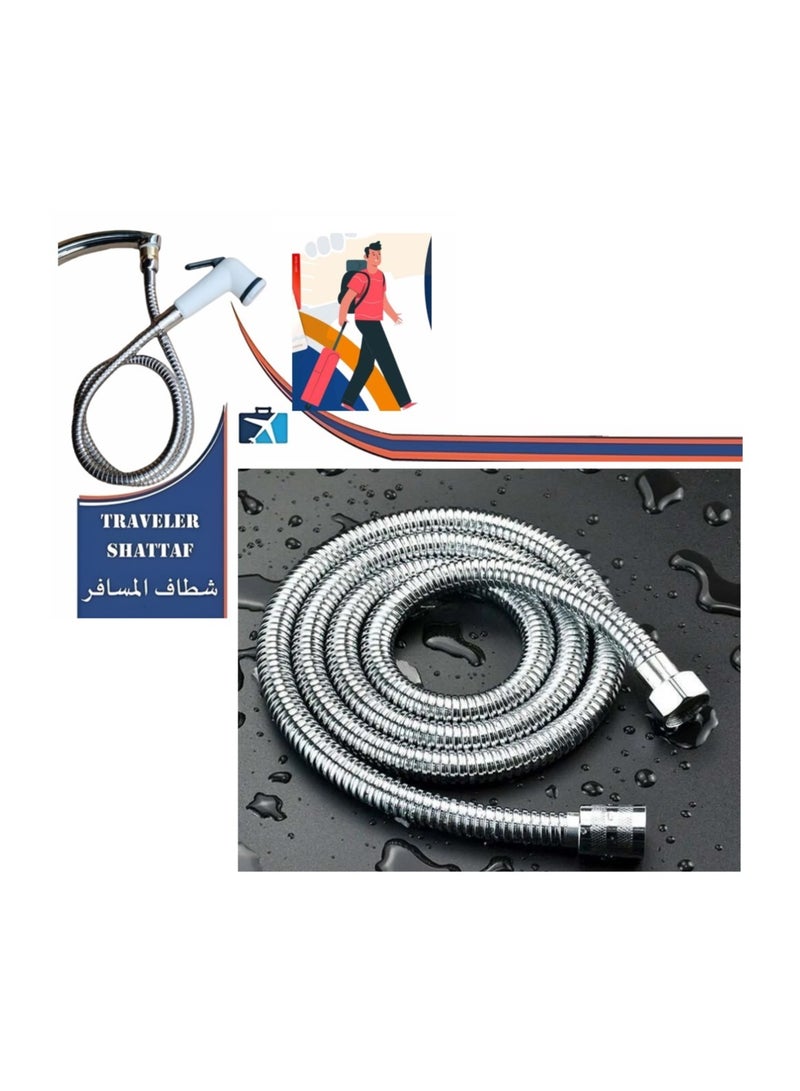 Portable Bath Bidet With Nickel (1.5M Thermal Fiber) For The Near 5M Long Hose Bathroom Mixer And Sprayer - Image 4