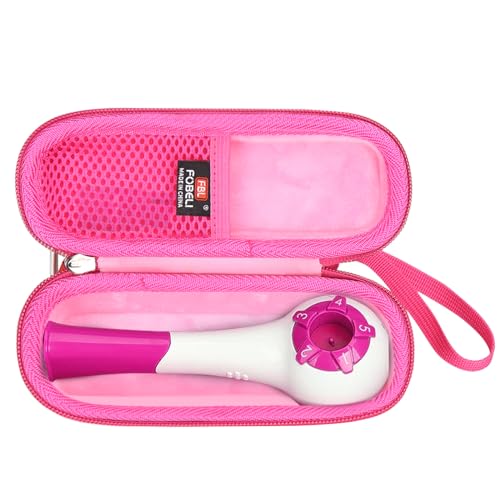 FBLFOBELI EVA Hard Carrying Case Compatible with The Breather Pink Hand-Held Inspiratory Expiratory Muscle Trainer (Pink, Case Only) - Image 1