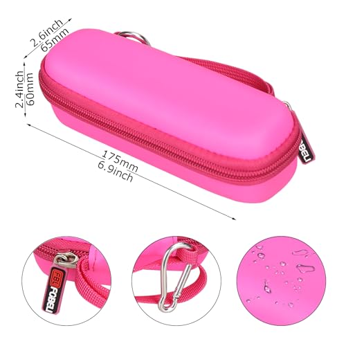 FBLFOBELI EVA Hard Carrying Case Compatible with The Breather Pink Hand-Held Inspiratory Expiratory Muscle Trainer (Pink, Case Only) - Image 5