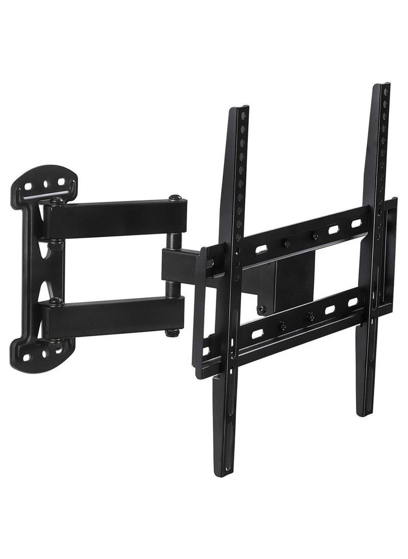 Full Motion TV Wall Mount Corner Bracket 400 x 400 Compatible Extending Arm Articulating Swivel Tilt Fits 32 37 40 42 47 50 Inch TVs 66 Capacity - Image 1
