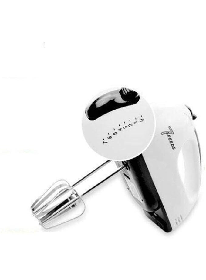 Electric Hand Mixer  7 Speed Settings - Lightweight 300W Handheld Egg Beater with Extra-Long Beaters | Dough Hooks & Balloon Whisk  Ideal for Baking, Whipping, Mixing & Cake Making - Image 2