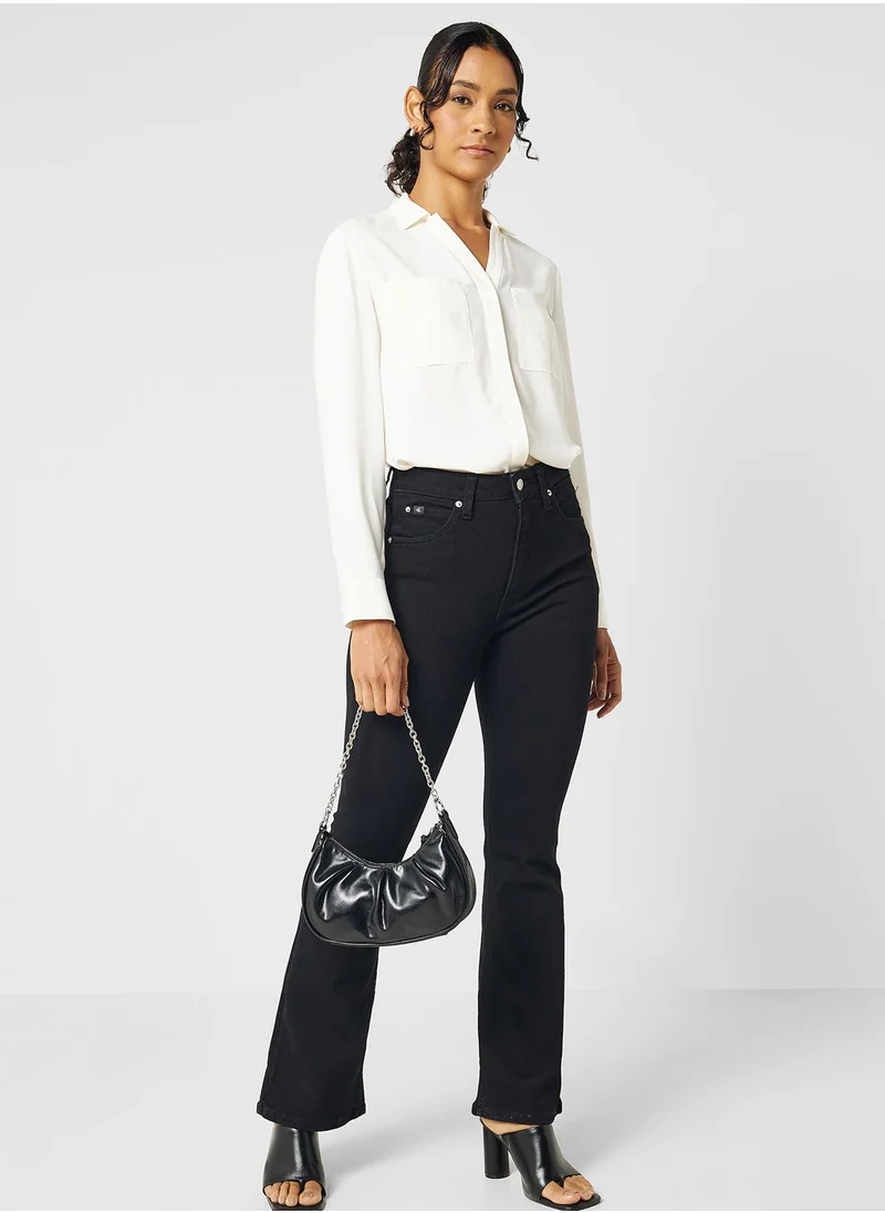 CALVIN KLEIN Button Down Pocket Detail Shirt