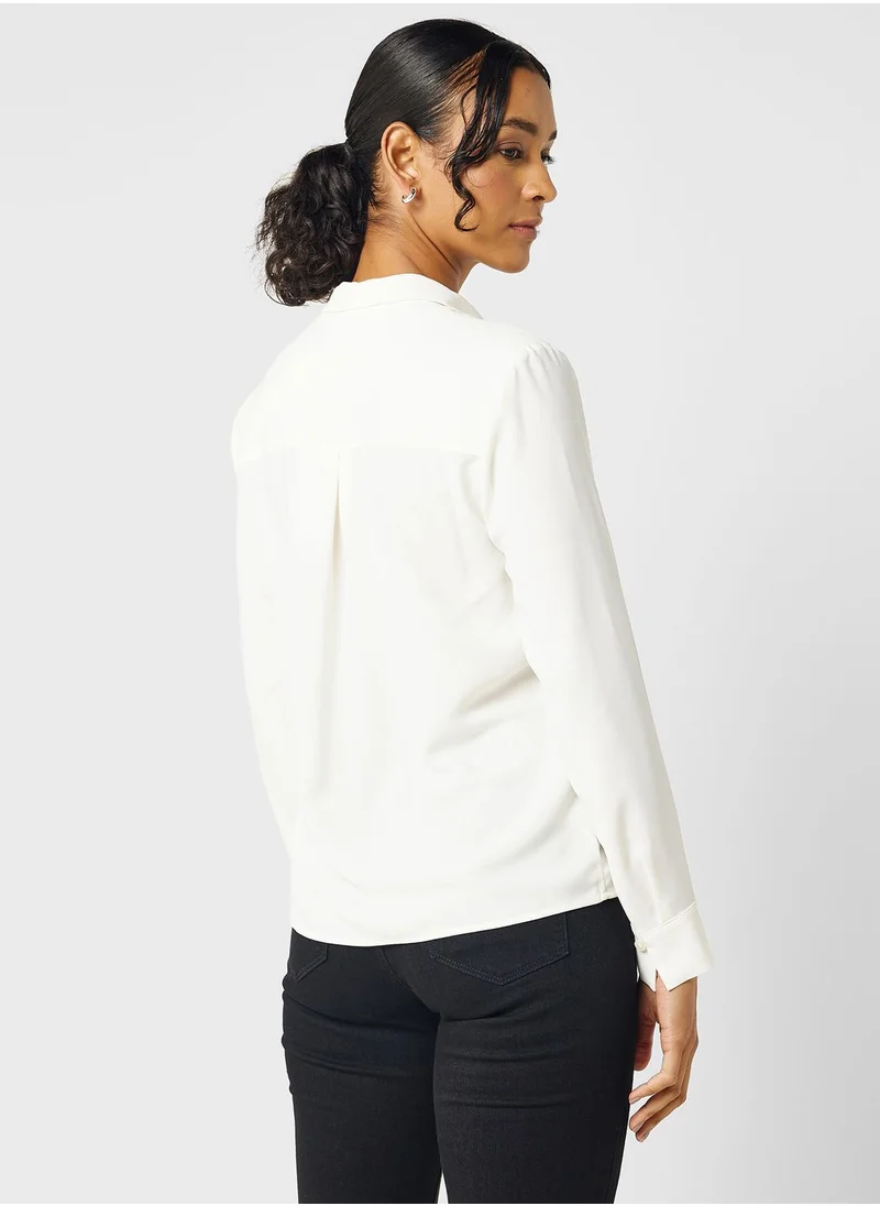 CALVIN KLEIN Button Down Pocket Detail Shirt