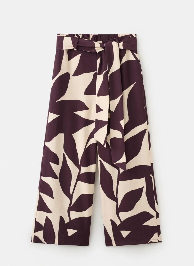 MANGO  Printed straight trousers for Women | Best Price UAE