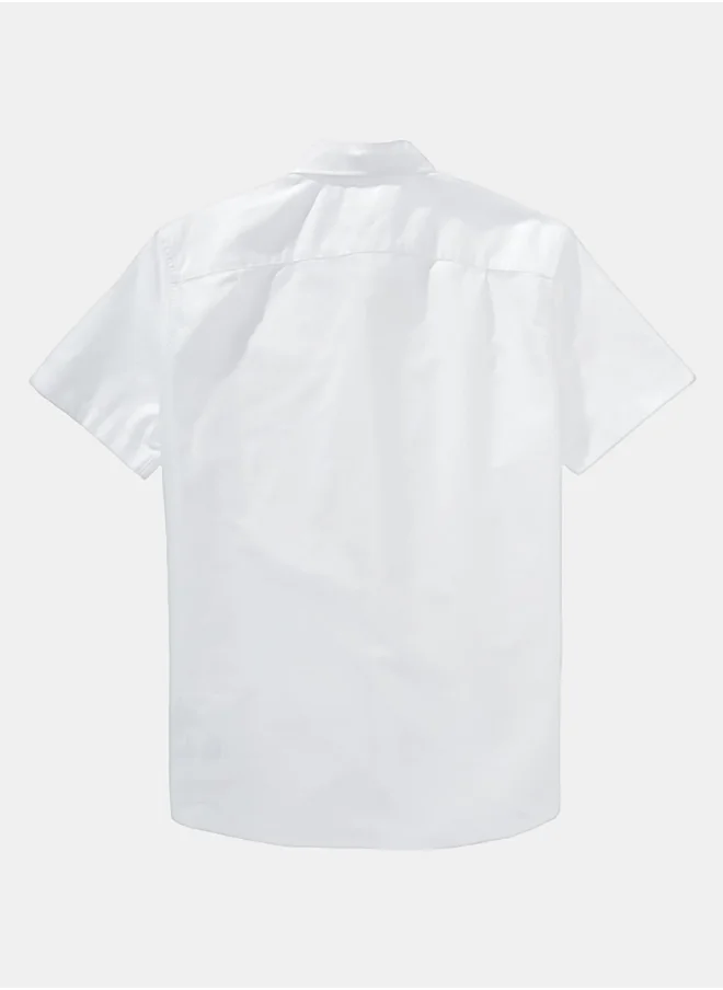 American Eagle AE Short-Sleeve Slim Fit Button-Up Shirt
