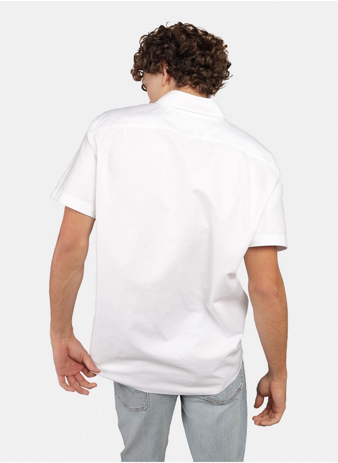 American Eagle - AE Short-Sleeve Slim Fit Button-Up Shirt - Image 1