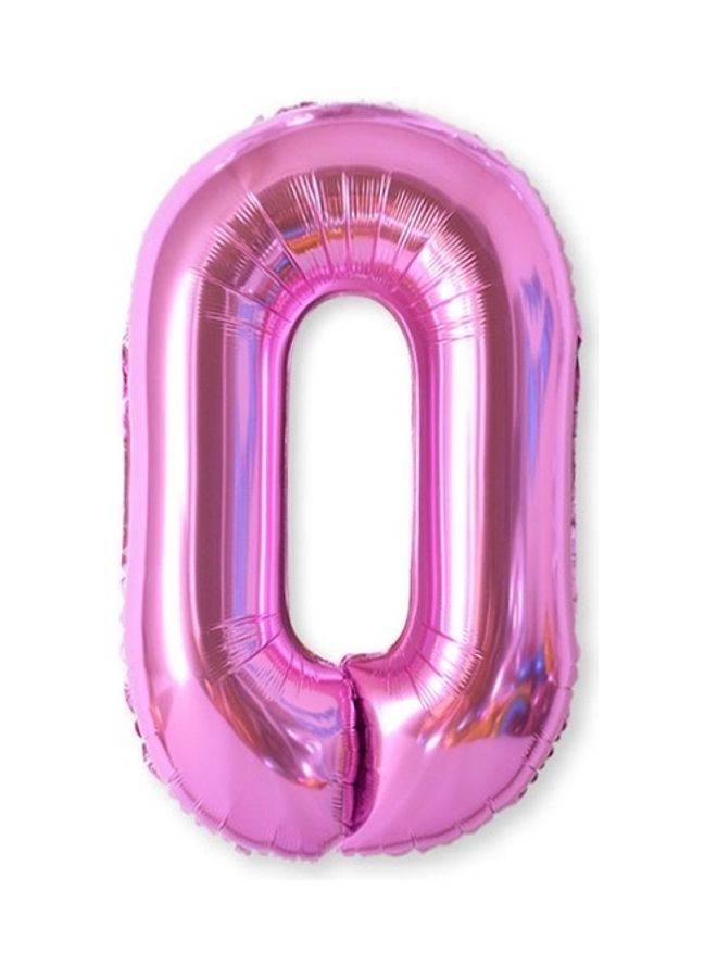 NIBEMINENT 2-Piece Foil 0 Number Balloons 40inch