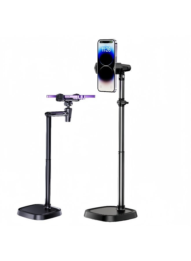 Adjustable Height Phone Stand - Suitable for Office and Home, 30-45cm Adjustable Height, 360-degree Rotating Viewing Angle, Adjustable Support Arm - Image 2