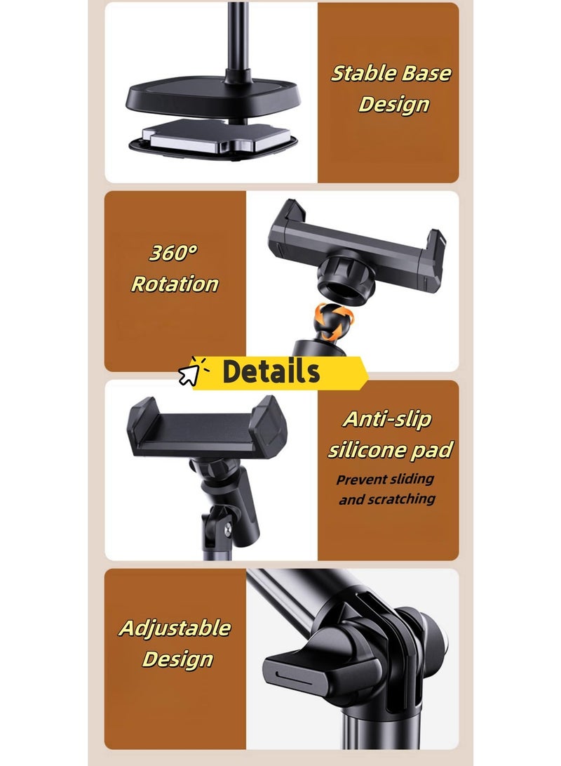 Adjustable Height Phone Stand - Suitable for Office and Home, 30-45cm Adjustable Height, 360-degree Rotating Viewing Angle, Adjustable Support Arm - Image 5