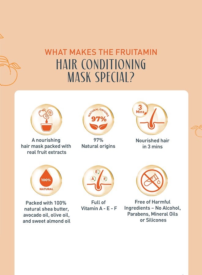 Vatika Naturals Fruitamin Hair Conditioning Mask 350g  - Image 4