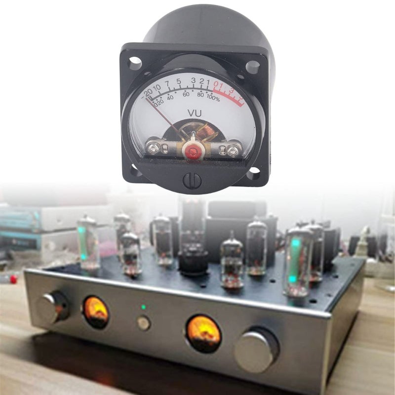 VU Meter Header Audio Tester With LED Backlight Zinc White Copper Pointer - Image 5