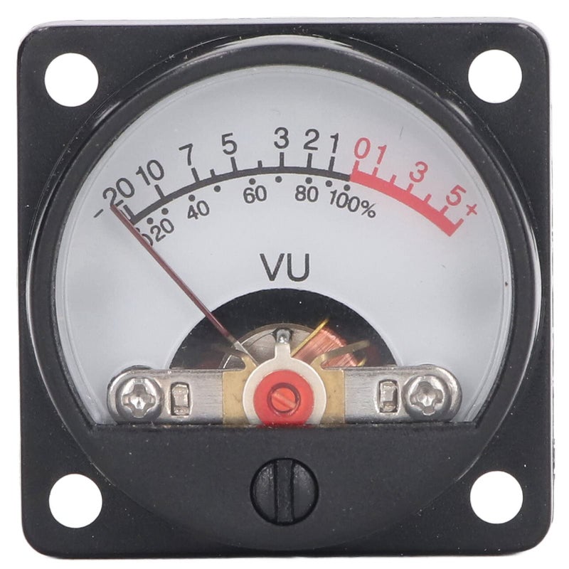 VU Meter Header Audio Tester With LED Backlight Zinc White Copper Pointer - Image 4