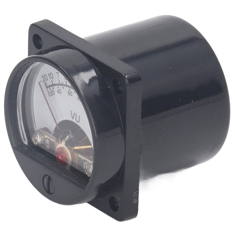 VU Meter Header Audio Tester With LED Backlight Zinc White Copper Pointer - Image 2