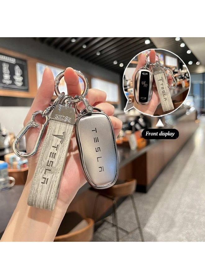 Tesla Suitable for the key covers of Tesla Model 3, Model Y, Model S, and Model X. Complete set of hard rubber protective cases for car keys, high-end car key protection cases. - Image 1