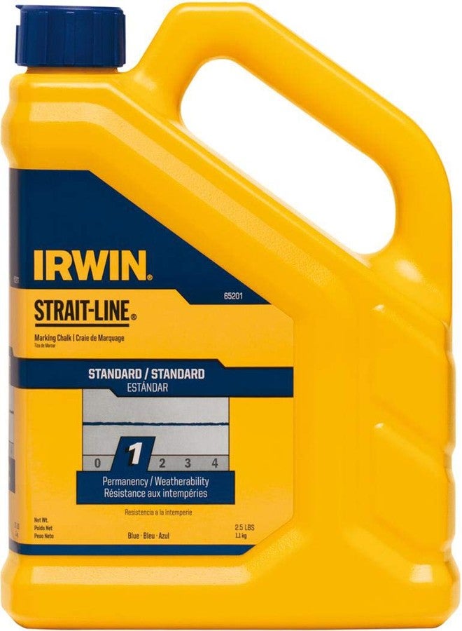 IRWIN Tools STRAIT-LINE 65201 Standard Marking Chalk, 2.5-pound, Blue (65201) - Image 1
