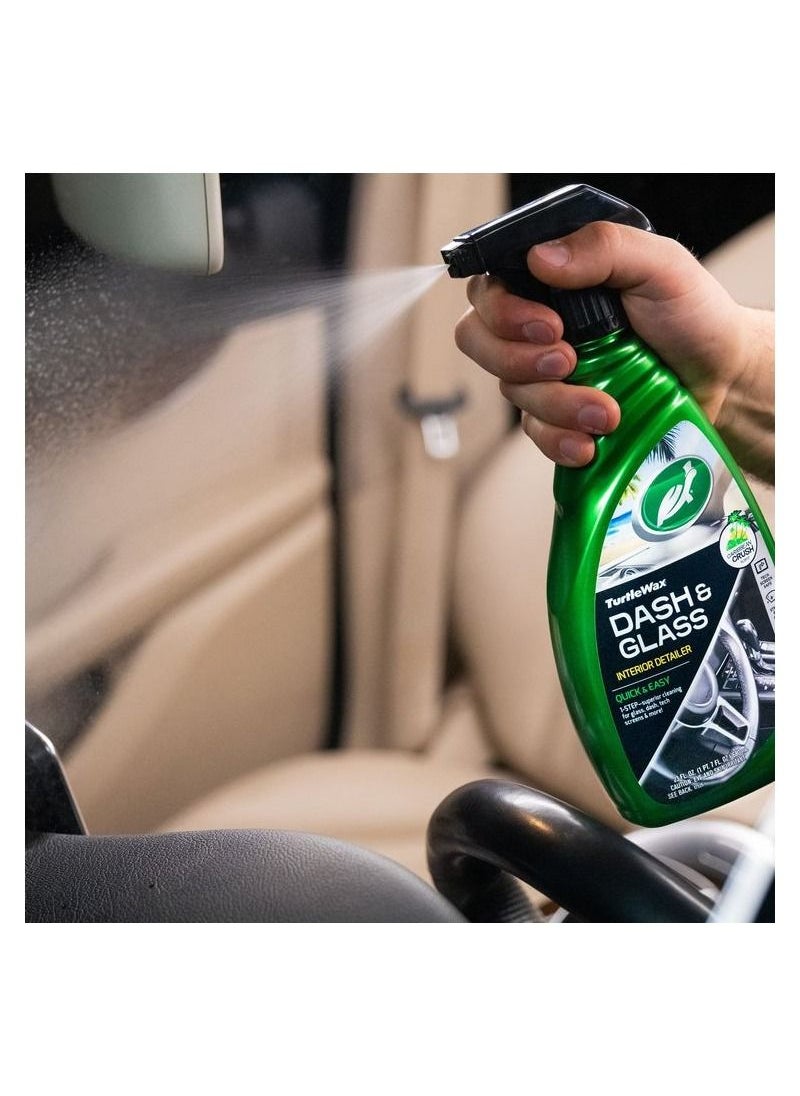 TURTLE Turtle Wax 680 ml Dash and Glass Car Interior Cleaner 17526  - Image 3
