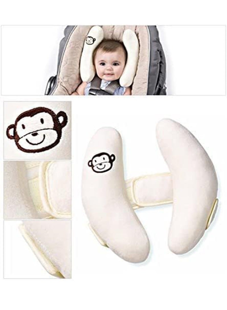 Gonice Adjustable Infants and Baby Neck Head Support, U-Shape Children Travel Pillow Cushion for Car Seat - Image 2