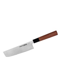 Samura Samura OKINAWA Nakiri Knife | 6.8"/172 mm | Double-Edged Blade | Rosewood Handle | AUS-8 Stonewash Blade | Precision Cutting | Corrosion Resistant  - Image 1