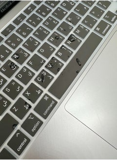 Samu Keyboard Cover for MacBook Air 13 M1 MGN63 ，Arabic Keyboard Film，Splashproof Keyboard Protector  - Image 2