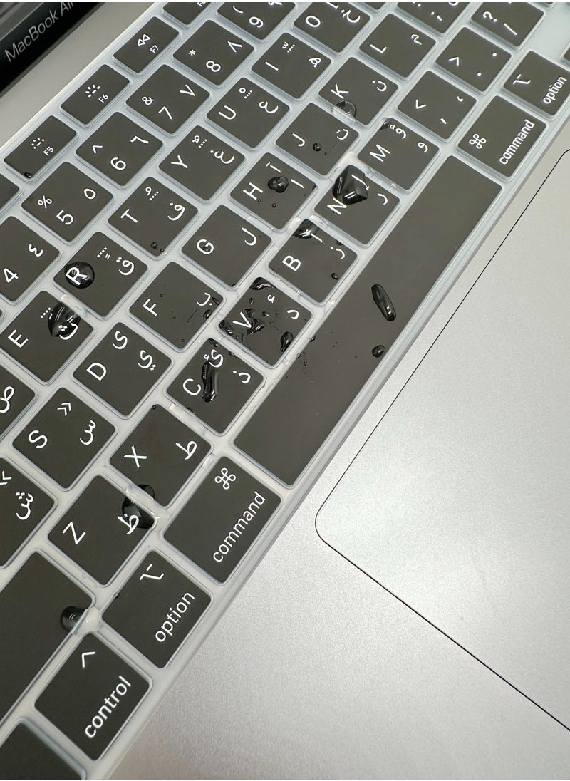 Samu - Keyboard Cover for MacBook Air 13 M1 MGN63 ，Arabic Keyboard Film，Splashproof Keyboard Protector - Image 1