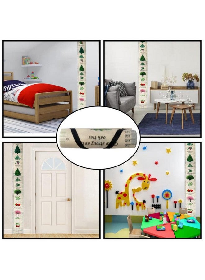 Iywish Growth Charts for Kids Hanging Ruler Wall Decals Height Chart Growth Chart Sticker Height Measure Chart for Girls Boys Removable Waterproof Baby Growth Chart Height Measure Home Room Decoration - Image 2