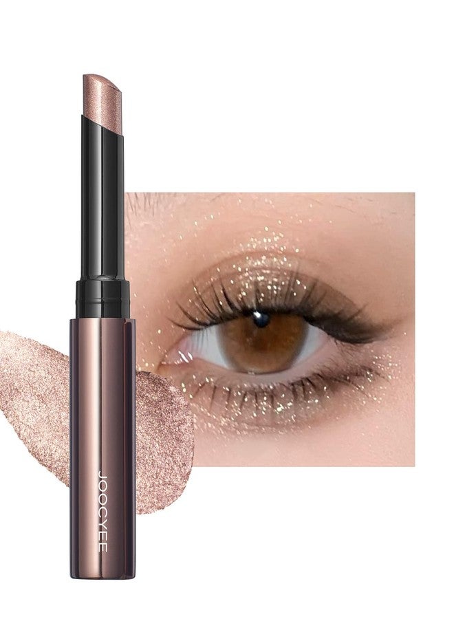 Joocyee Jelly Eyeshadow Stick, Cool-Touch Cream Eyeshadow Pencil with High-Impact Shimmer, Transfer-Resistant and Buildable Glitter Eye Makeup, Long Lasting Dewy Finish - Amber Glow - Image 1