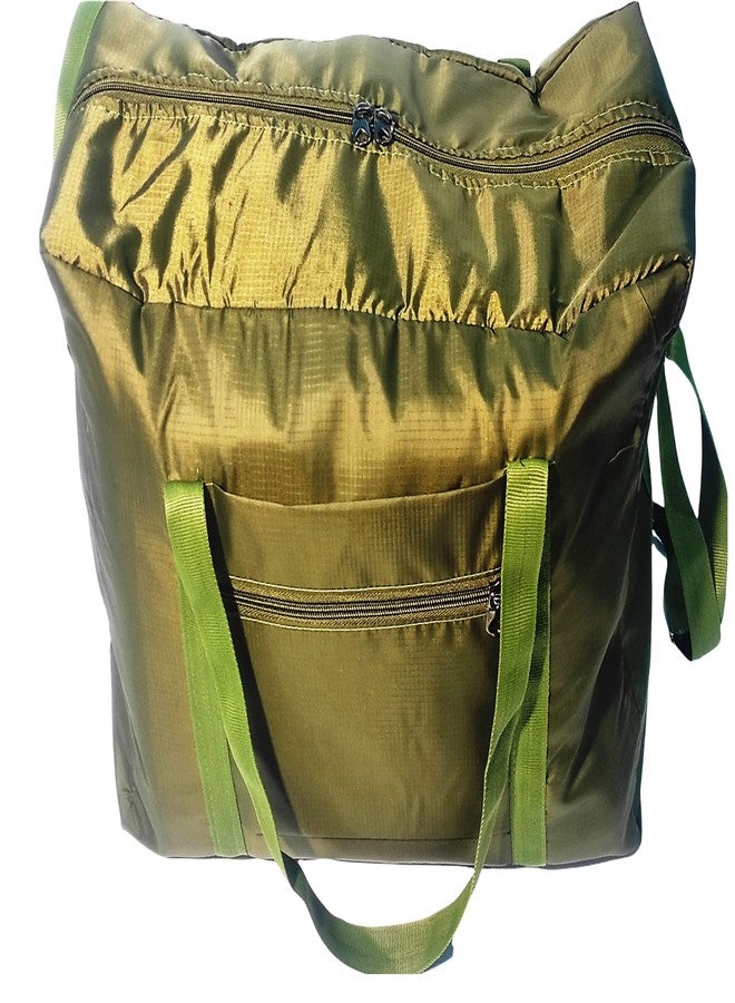 Peafowl Foldable Travel Duffel Bag Tote Carry on Luggage Sport Duffel Bag for Men and Women Green Color - Image 1