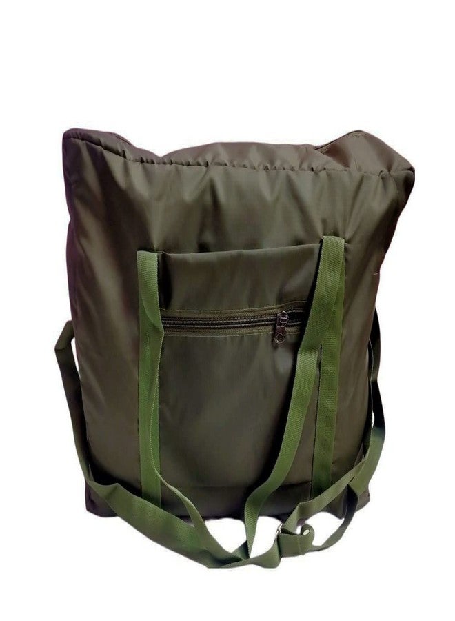 Peafowl Foldable Travel Duffel Bag Tote Carry on Luggage Sport Duffel Bag for Men and Women Green Color - Image 2