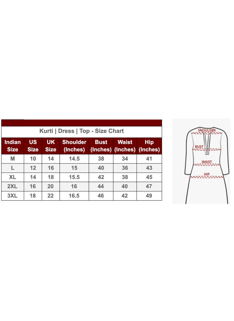 IndHeritage - IndHeritage -  Eid kurti collection - Premium cotton kurti - Onam kurti collections - Peach colour women's kurti/kurta with red & brown blue floral prints - Indian Kurti IDH00090 - Image 1