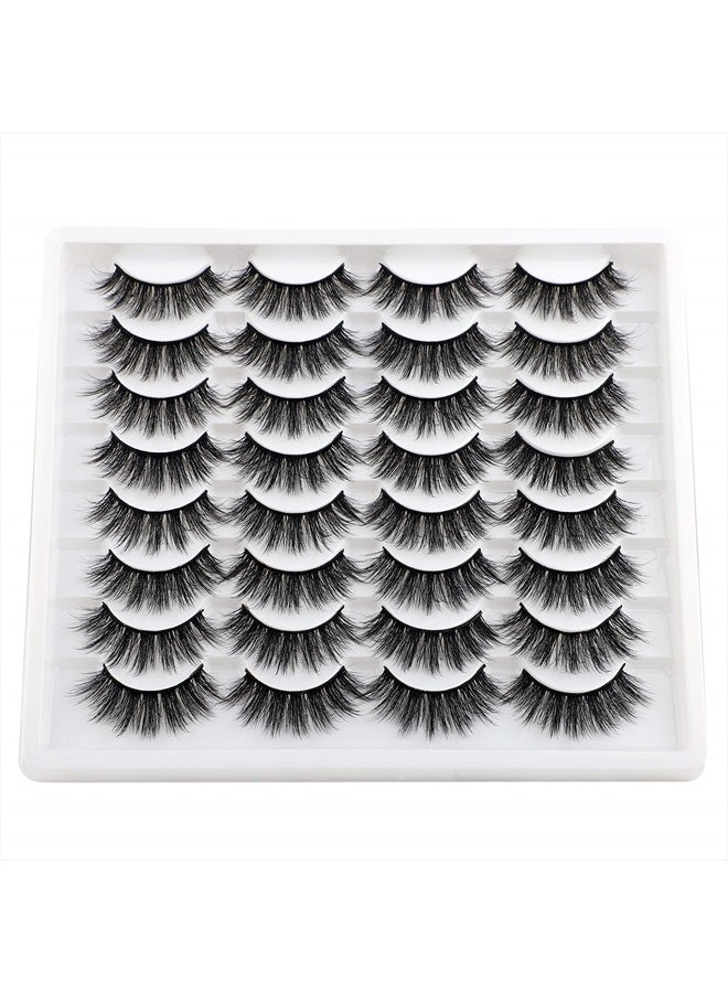 JIMIRE 16 Pairs False Eyelashes Fluffy Volume Natural Fake Lashes 3D Faux Mink Lashes Pack - Image 5