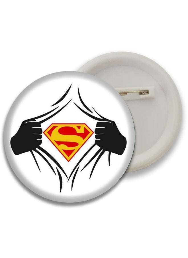 D2c D2c Superman l Blue | Powerful | Button Badges  - Image 3