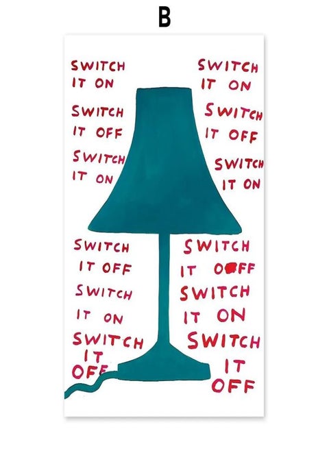 David Shrigley Man Pizza Lamp Dog Cat Rainbow