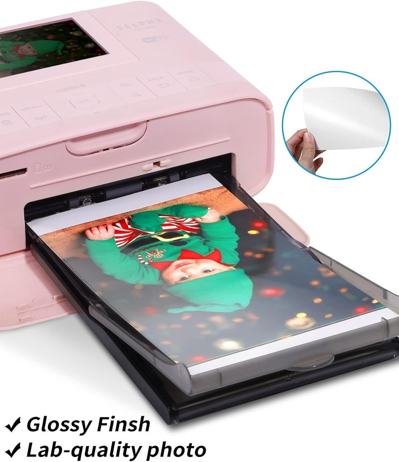 Labelife Compatible with Canon Selphy CP1300 Ink and Paper for Selphy Printer CP1500 CP1300 CP1200 CP1000 CP910 CP810 CP790, Photo Paper 6 x 4 inch KP-108IN 108 Sheets and 3 Colour Ink Cassette - Image 3